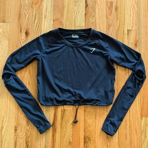 Gymshark long sleeve crop top, Size XS